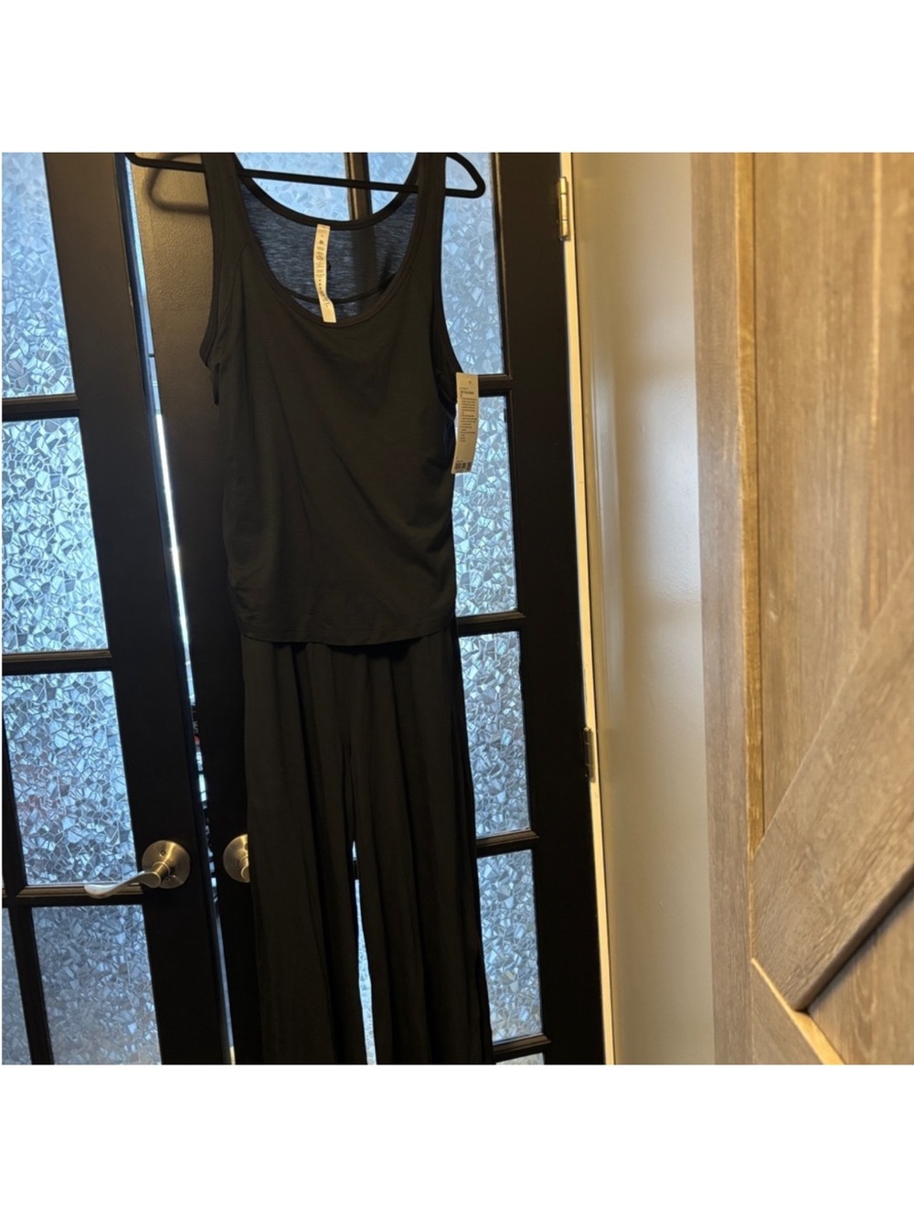 lululemon athletica Black Sleeveless Wide-Leg Jumpsuit